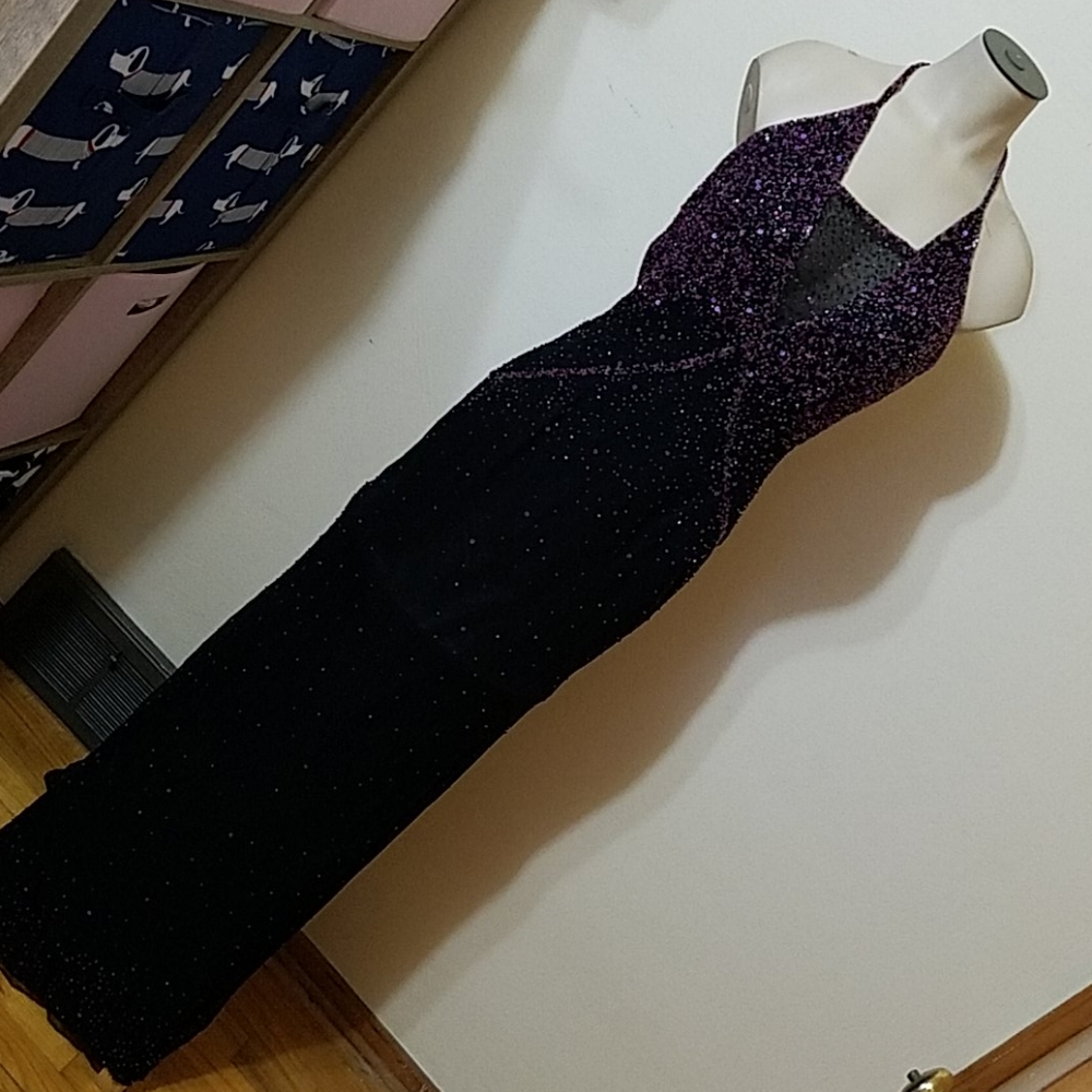 SCALA Beaded Silk Gown